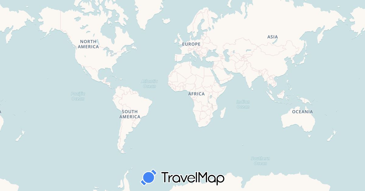 TravelMap itinerary: bus, plane, cycling, train, hiking, boat, hitchhiking in China, Japan, Cambodia, Laos, Thailand, Taiwan, Vietnam (Asia)